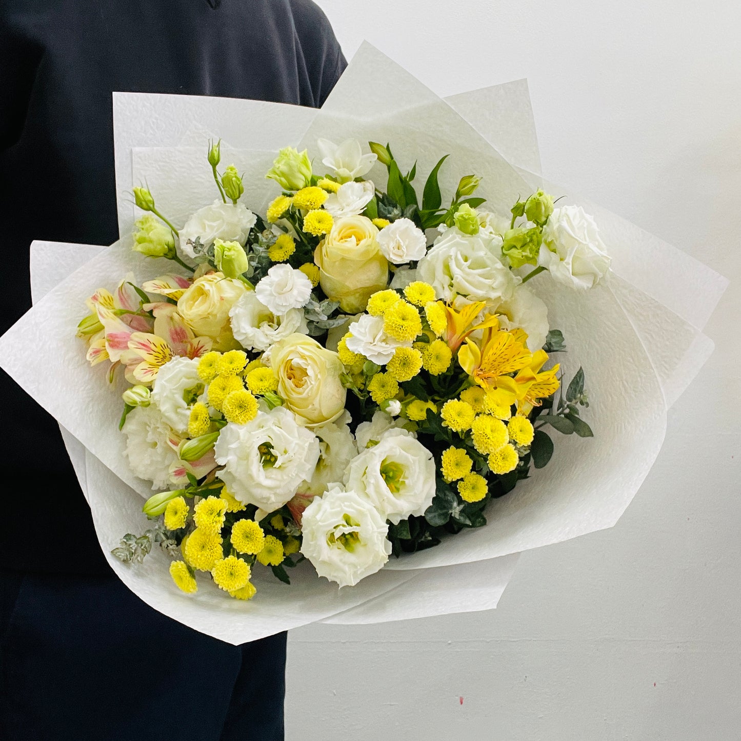 Bright yellow seasonal bouquet Melbourne flower delivery