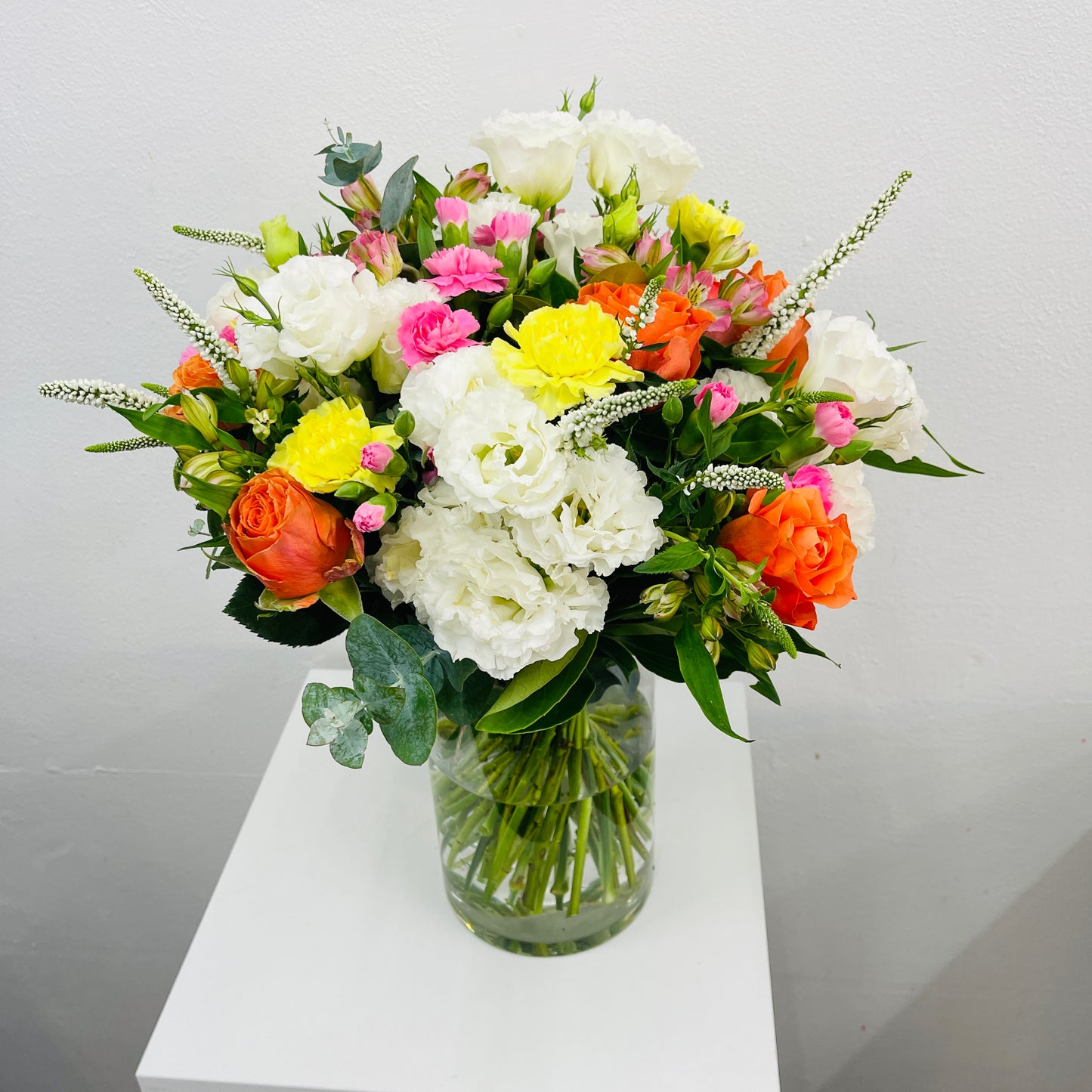 Grateful bouquet with roses and lisianthus for Mother’s Day Melbourne
