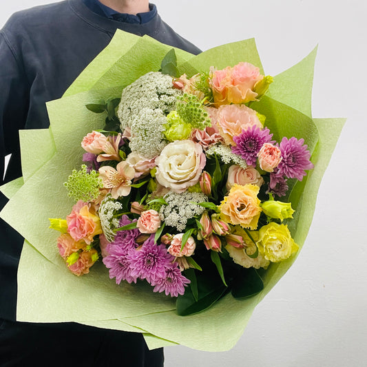 Autumn Pastel pink bouquet by Sandringham florist Melbourne