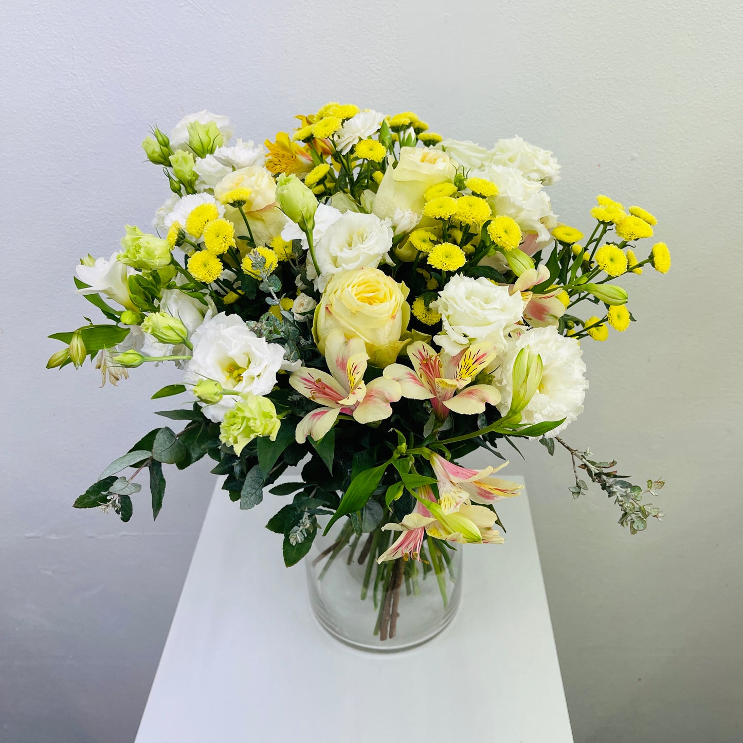 Yellow autumn flowers with roses and lisianthus Melbourne