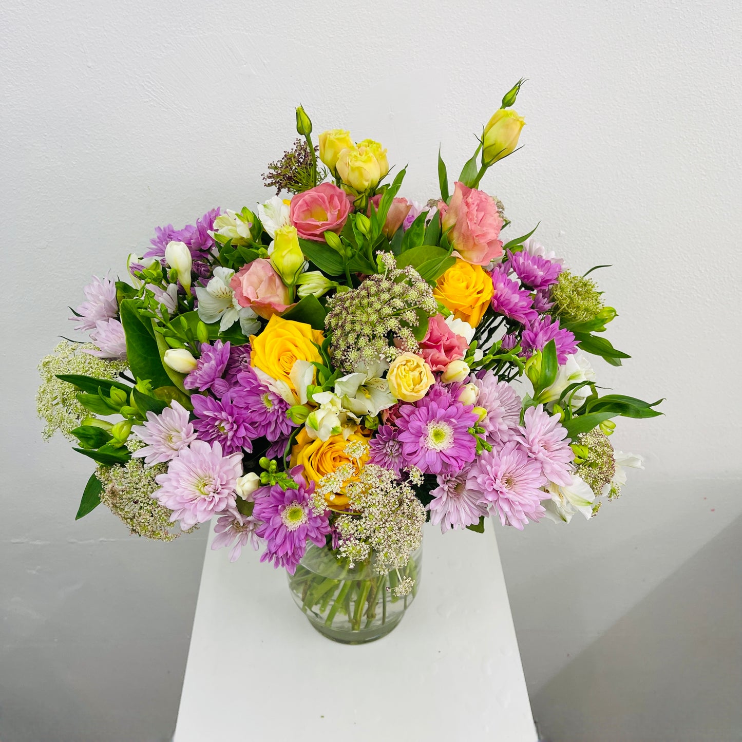 Cheerful bouquet with freesia and alstroemeria Melbourne