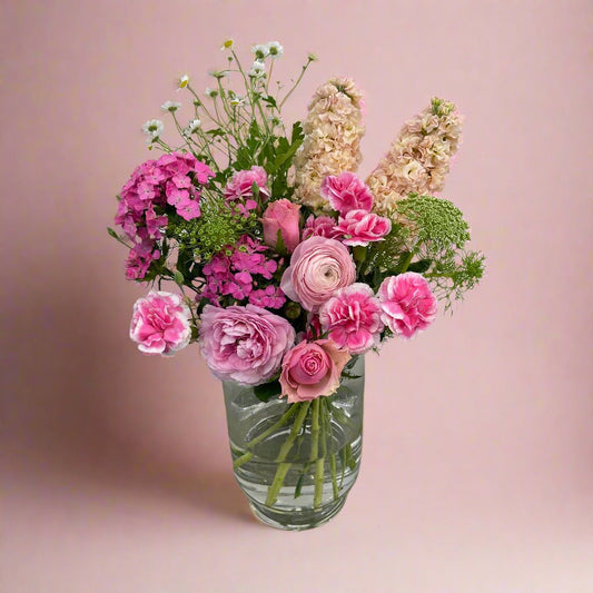 Spring Bouquet No. 05 featuring fresh pink flowers – available for same-day delivery in Bayside Melbourne.