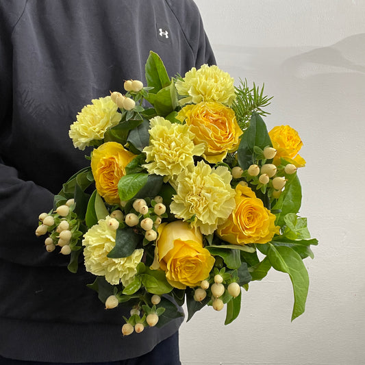 Fresh summer flowers in a bright cheerful bouquet