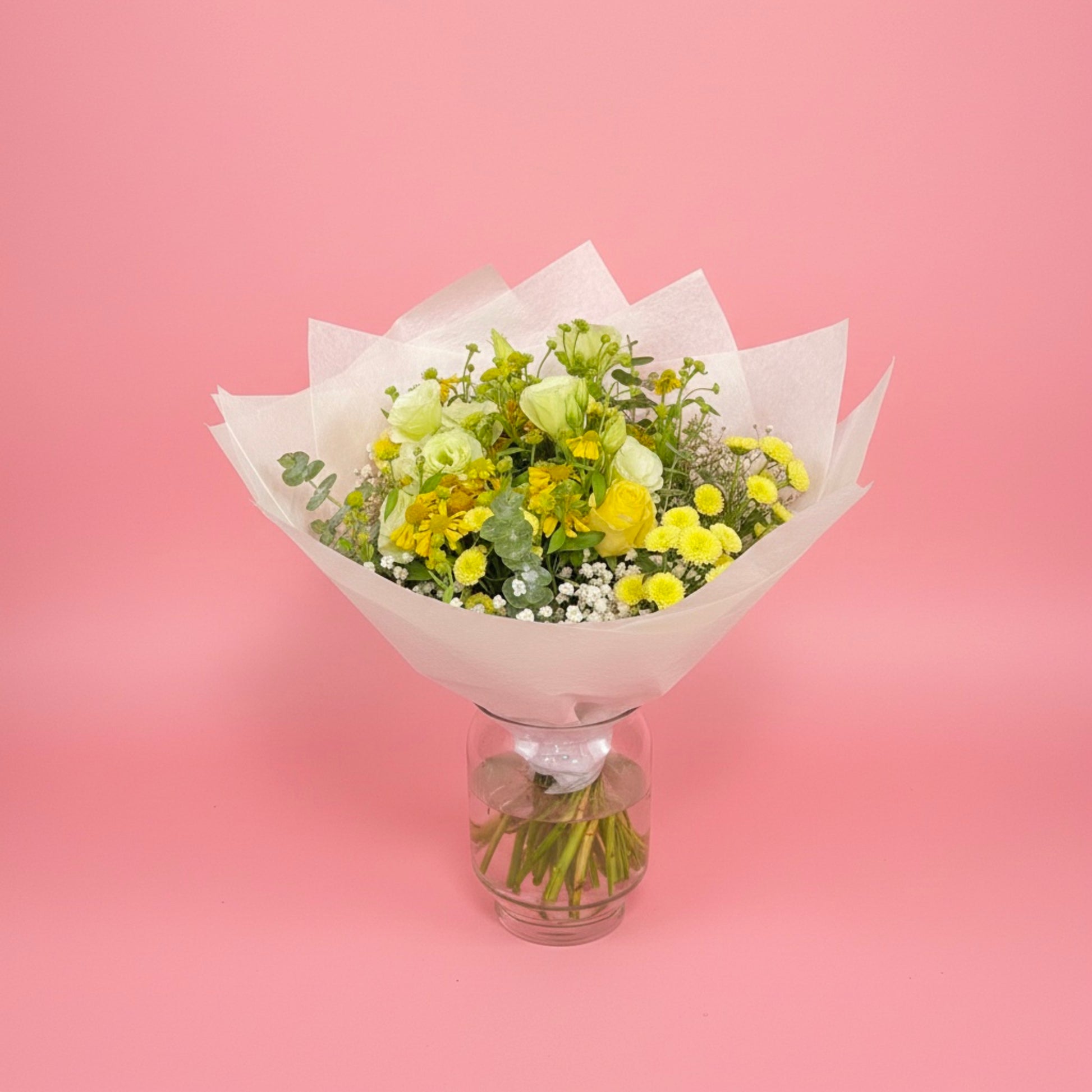 Soft yellow and white summer flowers Melbourne delivery