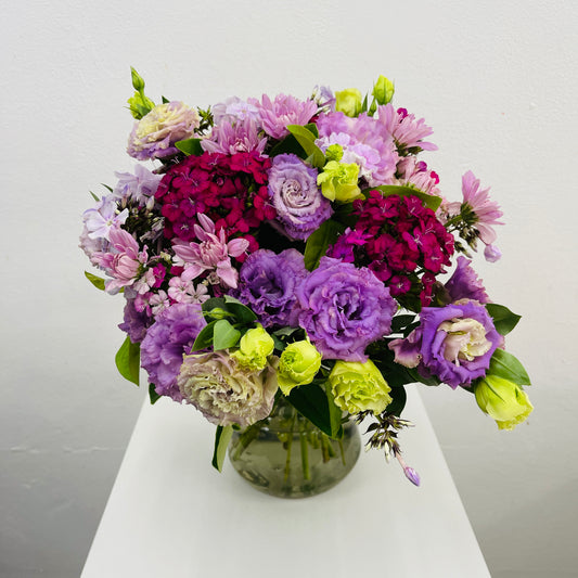 Autumn Glow purple seasonal bouquet by Sandringham florist Melbourne